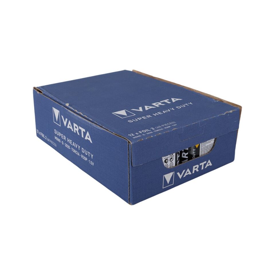 Varta Superlife Çinko Büyük D Boy Pil (24'lü Paket)
