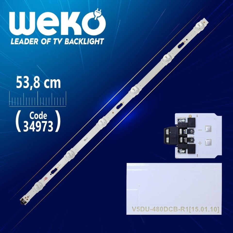 S _ 5U75 _ 48_FL_R6_REV1.2 - V5DU - 480DCB - R1 - LEFT - 53.8 CM 6 LEDLİ (WK-787) Tv Led Bar