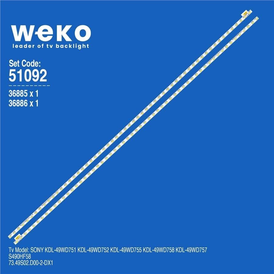 Wkset-6092 36885X1 36886X1 Sta490a34_Rev03_57Led_L/R_151013 2 Adet Led Bar (57Led)