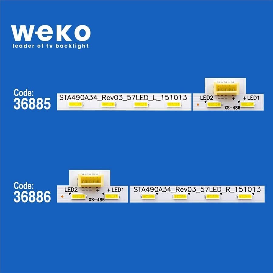Wkset-6092 36885X1 36886X1 Sta490a34_Rev03_57Led_L/R_151013 2 Adet Led Bar (57Led)