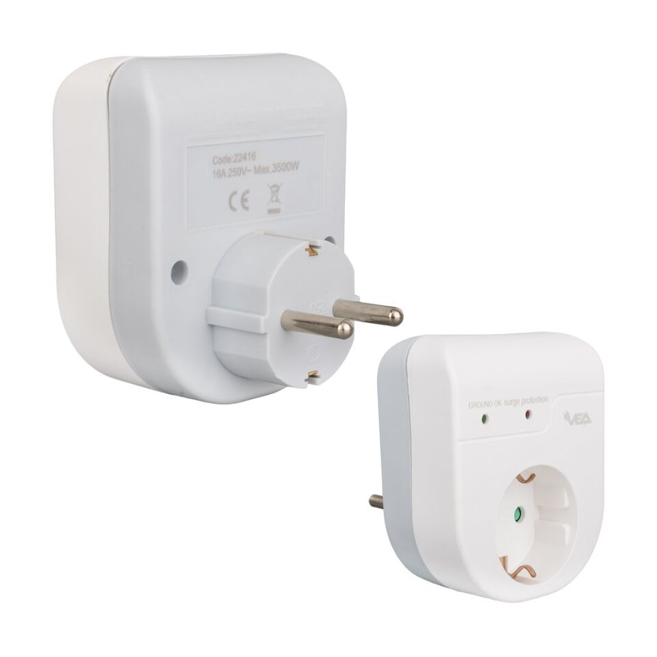 Vea VE-22416 16 Amper - 3500 Watt Tekli Akım Korumalı Priz