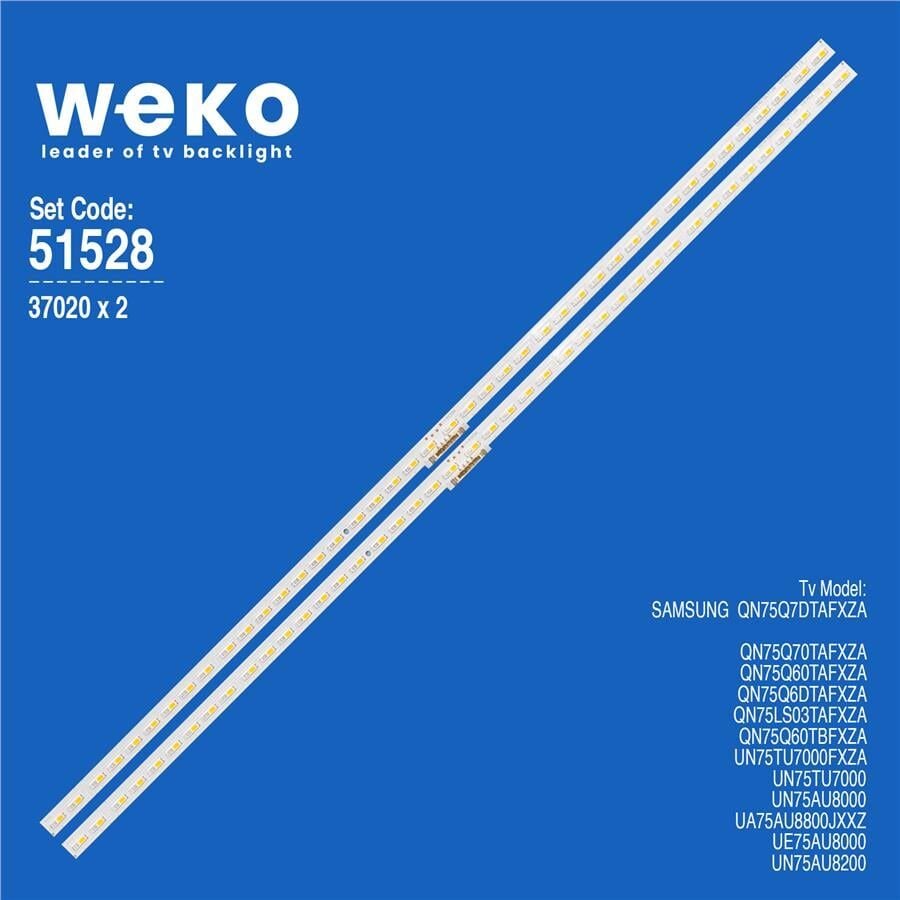 Wkset-6528 37020X2 V0T6-750Sm0-R0 Bn96-50386A  4 Adet Led Bar (42Led)