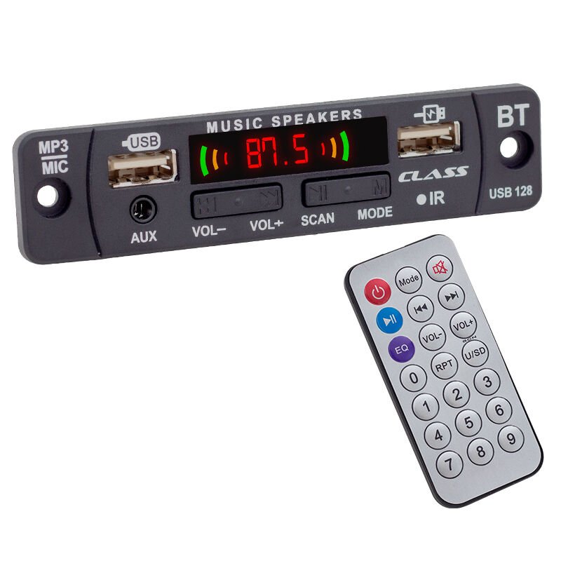 Class USB-128 USB - MIC - AUX - Bluetooth Kumandalı Çevirici
