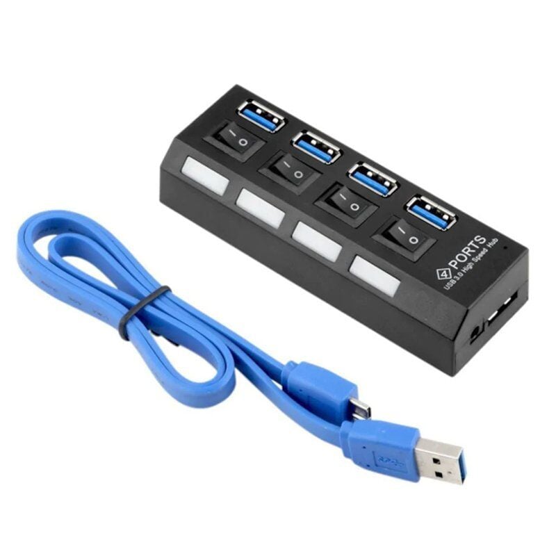 Powermaster PM-11365 4 Port Anahtarlı Usb 3.0 Hub Çoklayıcı