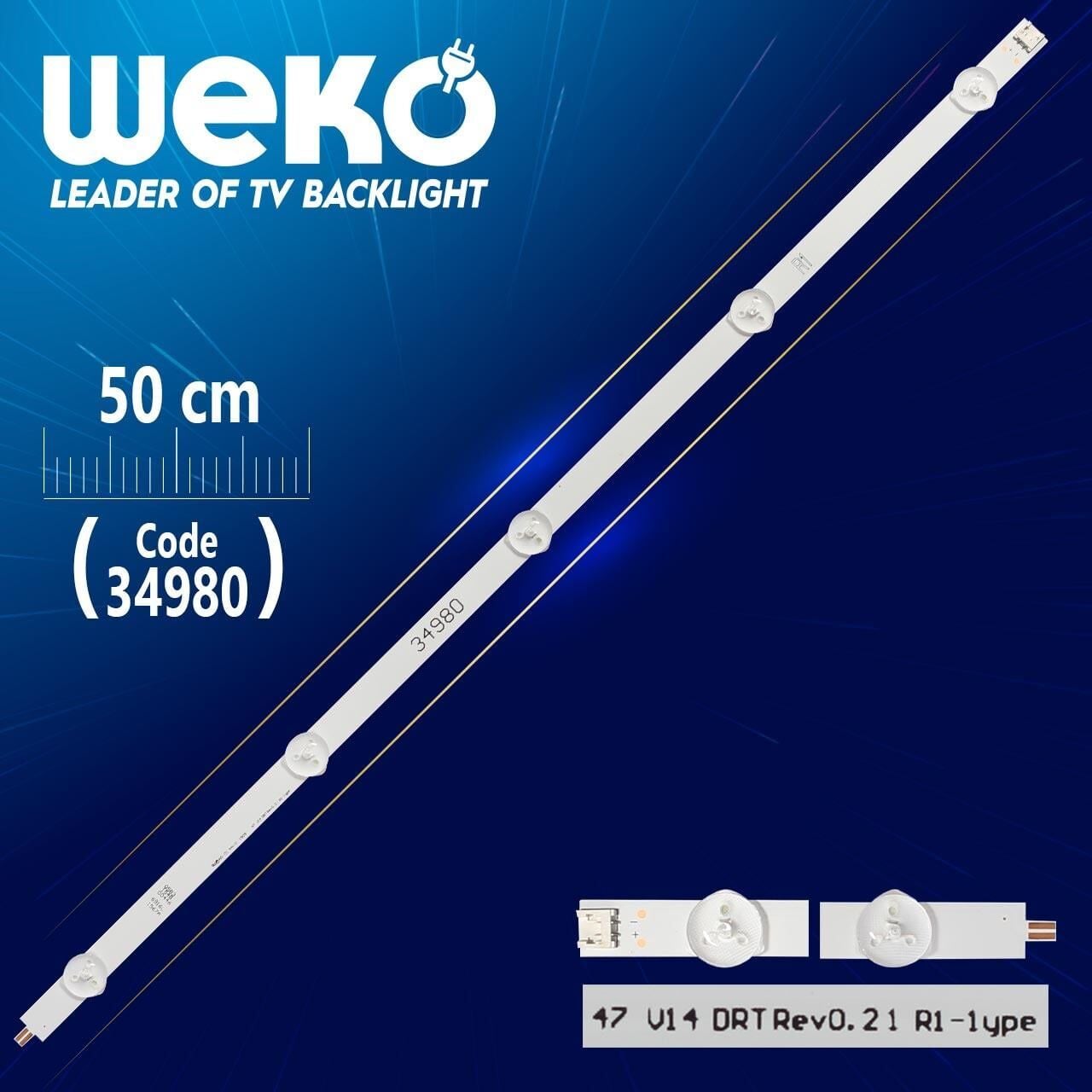 47'' V14 DRT REV0.2 1 R1-TYPE - 50 CM 5 LEDLİ - WK-83 Led Tv Bar