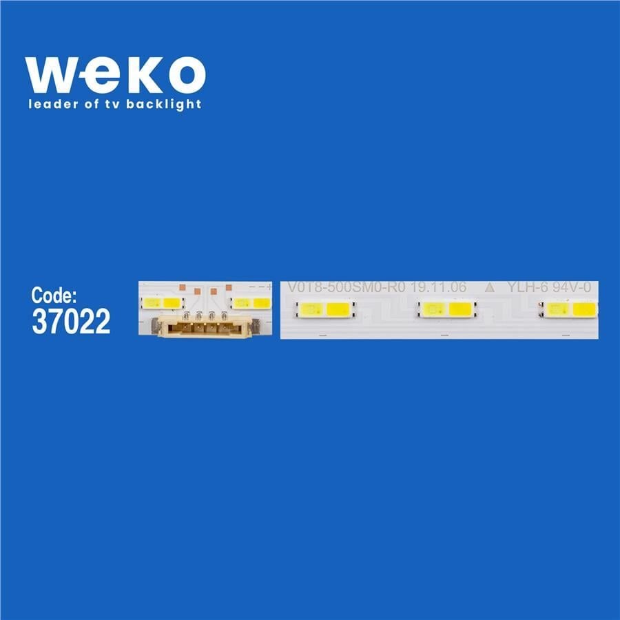 Wkset-6530 37022X2 V0T8-500Sm0-R0 Bn96-50378A  2 Adet Led Bar (38Led)