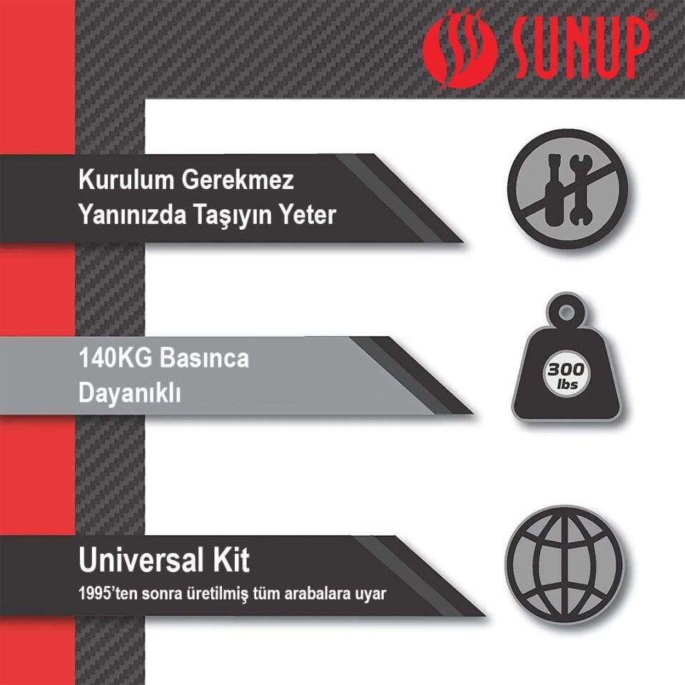 Sunup Çok Fonksiyonlu Araç İniş Destek Kolu Cam Kırıcı Fener