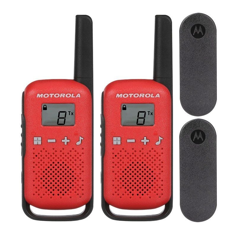 Motorola TLKR-T42 4 Km Kırmızı Pmr El Telsizi