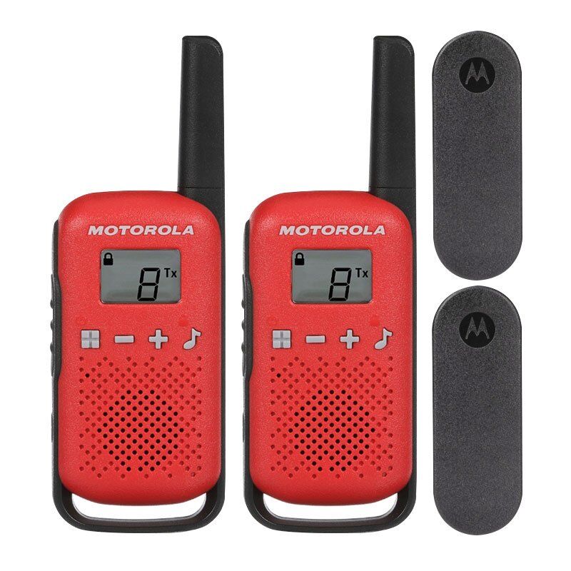 Motorola TLKR-T42 4 Km Kırmızı Pmr El Telsizi