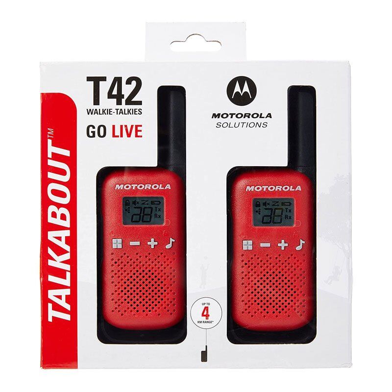 Motorola TLKR-T42 4 Km Kırmızı Pmr El Telsizi
