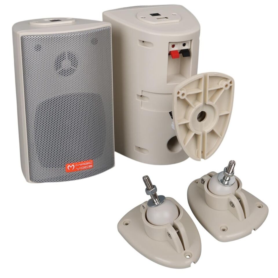 Magicvoice MV-16 7.5 CM 30 Watt Komütatörlü Hat Trafolu Beyaz Sütun Hoparlör