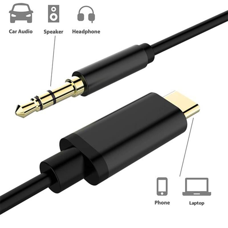 Powermaster JH-030 Type-C To 3.5 Mm Aux Audio Kablo