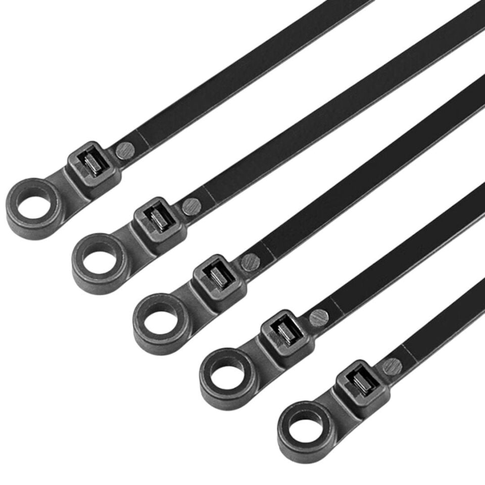 Powermaster PM-26328 3.6 x 200Mm Siyah Delikli Kablo Bağı