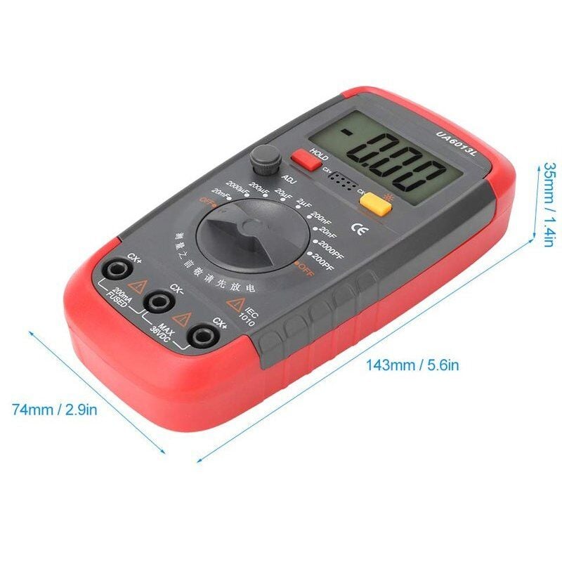 Powermaster DT-6013 Dijital Ölçü Aleti Kapasitemetre Ölçü Aleti