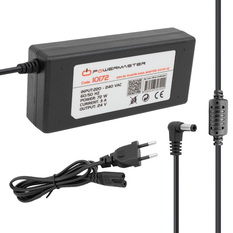 Powermaster PM-10172 24 Volt 3 Amper L Uçlu Masaüstü Adaptör