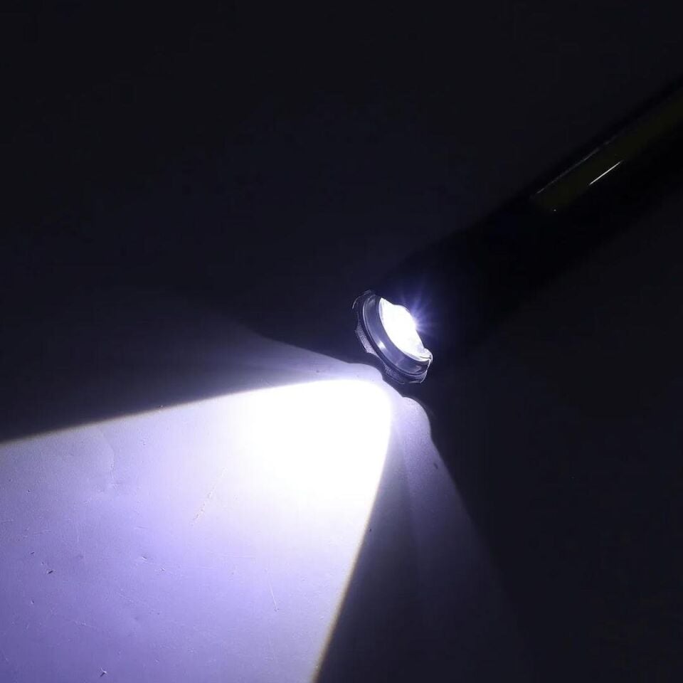 Powermaster Şarj Edilebilir Zoomlu COB Led El Feneri