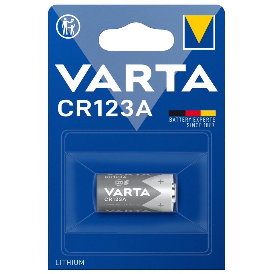 Varta CR123A 3 Volt Lityum Pil (Tekli Paket)