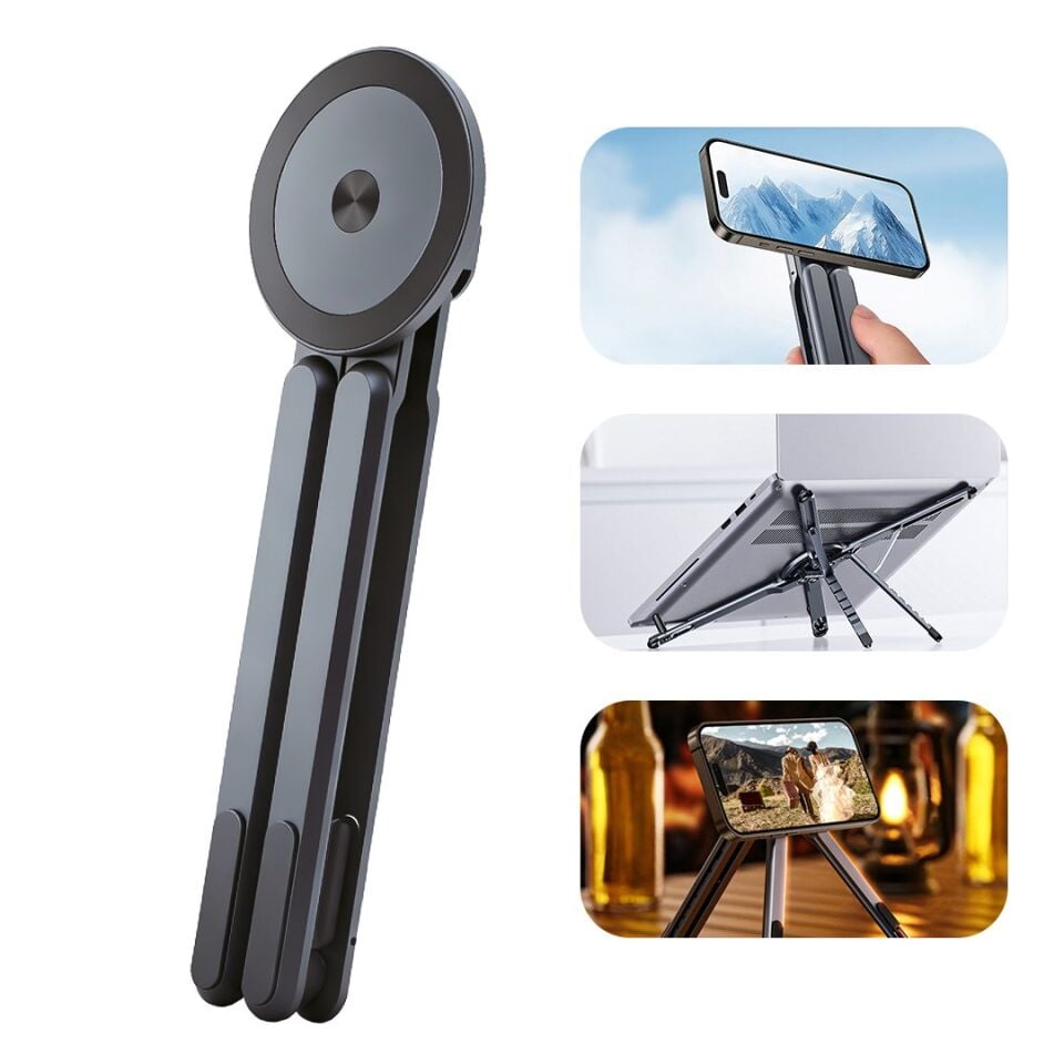 Feny Magstone FN-MS10 Magsafe Katlanabilir Stand Macbook Telefon Tablet Laptop Uyumlu Tutucu