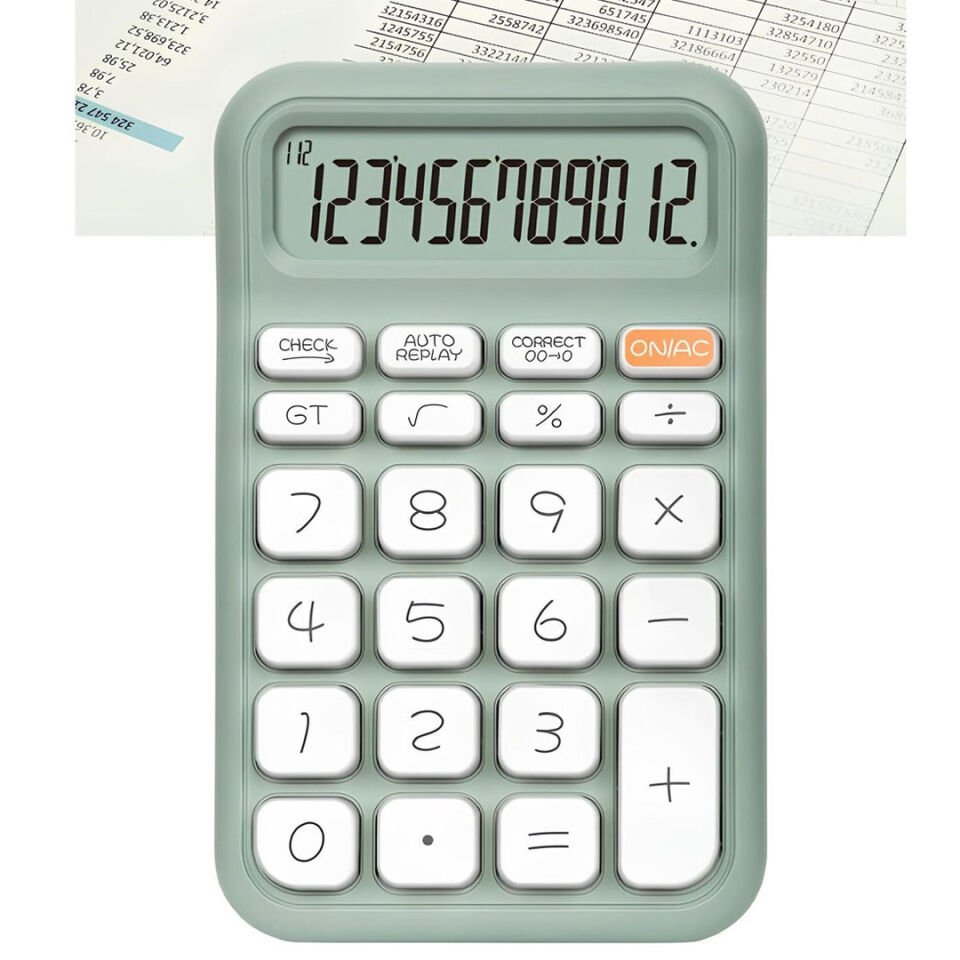 Powermaster PM-25410 Yeşil 12 Haneli Hesap Makinesi