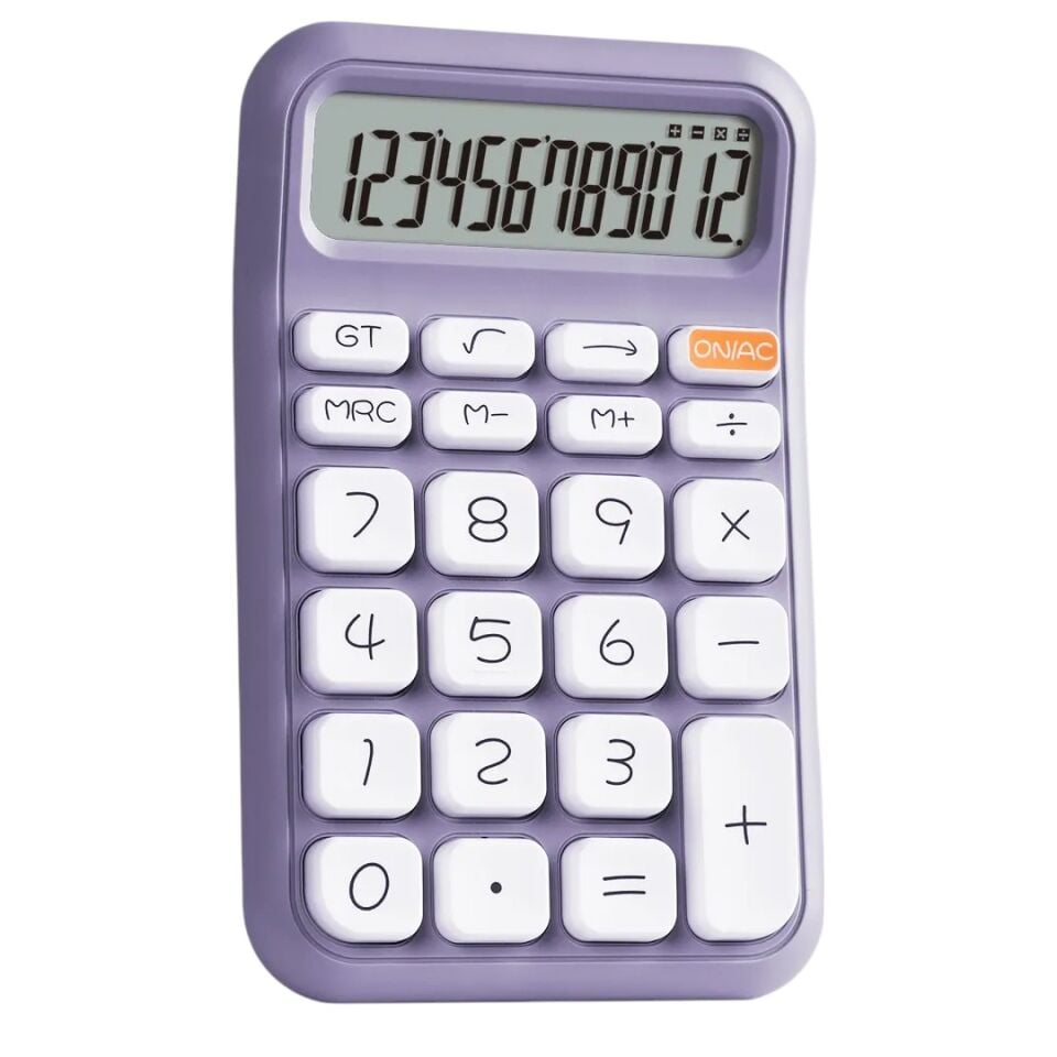 Powermaster PM-25411 Mor 12 Haneli Hesap Makinesi