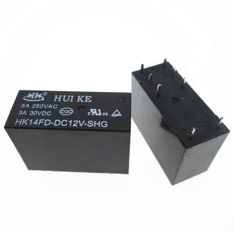 12 Volt Röle Çift Kontak 8 Bacak