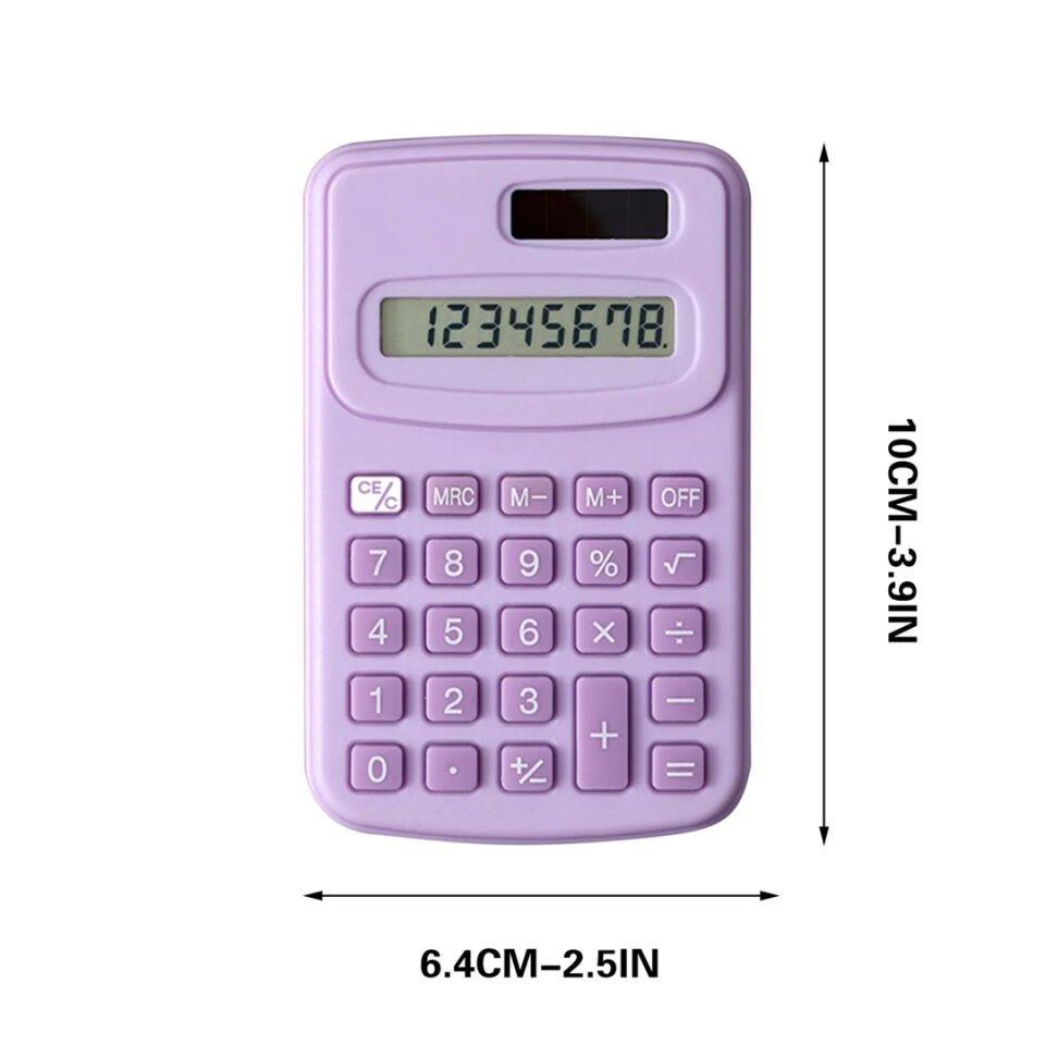 Powermaster PM-25422 Mor 8 Haneli Mini Hesap Makinesi