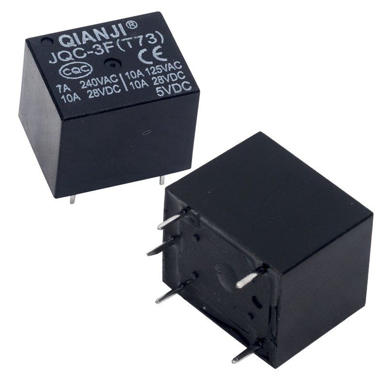 Röle 5 Volt 5 Bacak Tek Kontak