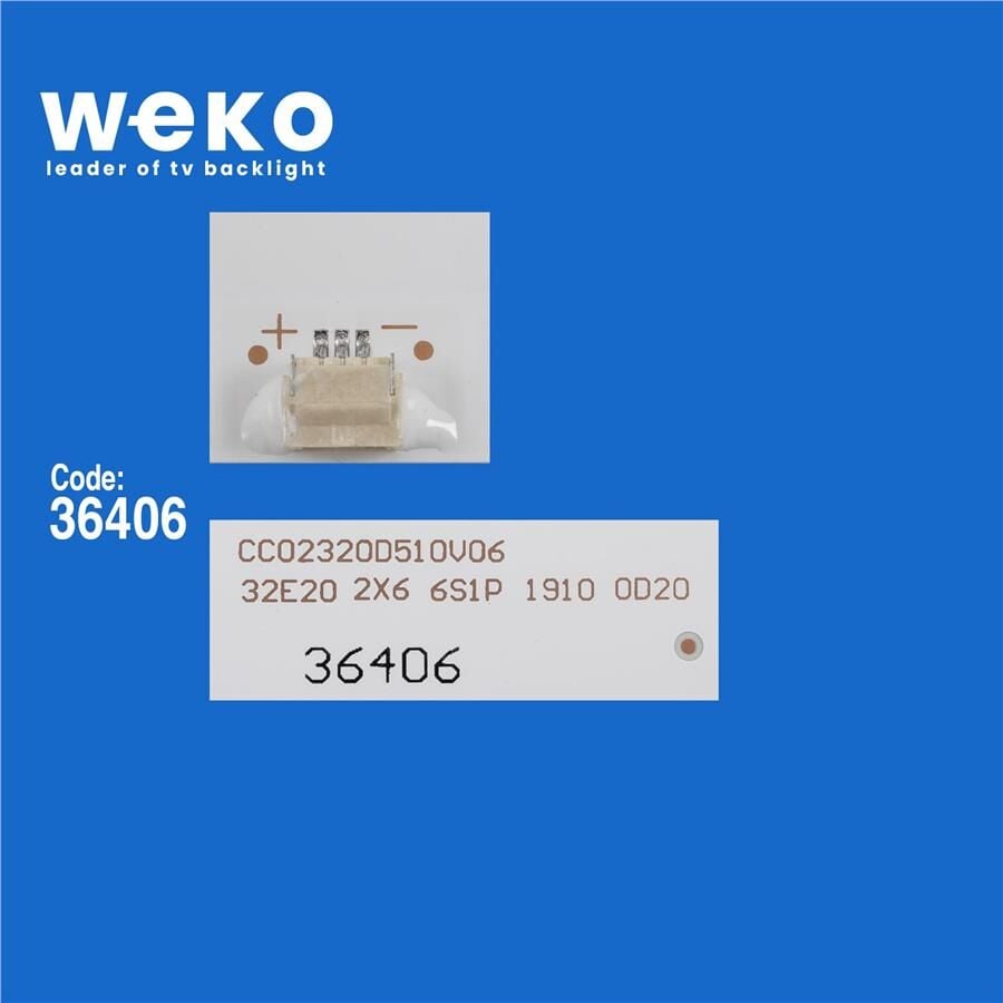 Wkset-6544 36406X2 Cc02320d510v06  32E20 2X6 6S1P  2 Adet Led Bar