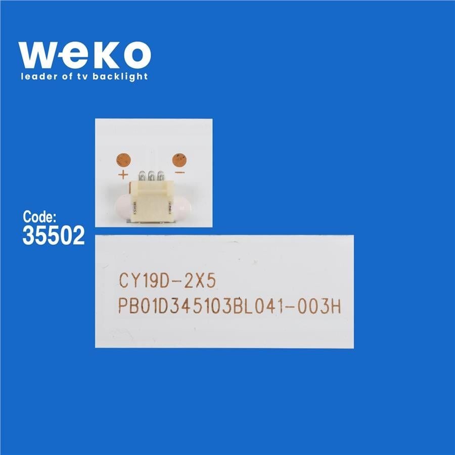 Wkset-6545 35502X2 Cy19d-2X5 Pb01d345103bl041-001H - 8D2A-Dlm1-950501  2 Adet Led Bar