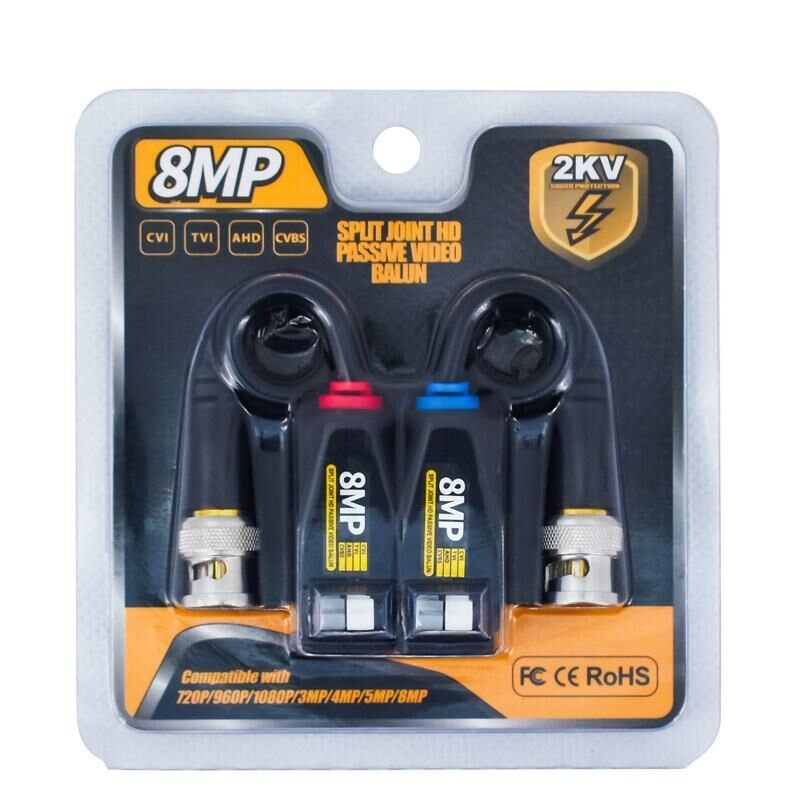 Powermaster 8MP 1080P 2KV 250-400 Metre HD-TVI-CVI-AHD-CVBS HD Video Balun