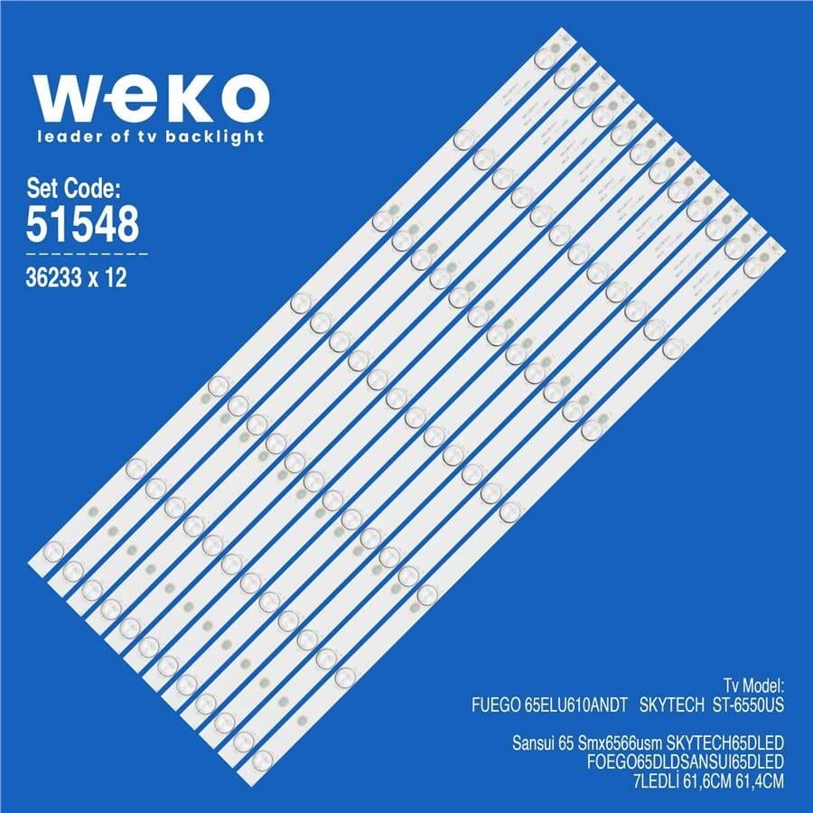 Wkset-6548 36233X12 Ms-L2819 V1 12 Adet Led Bar