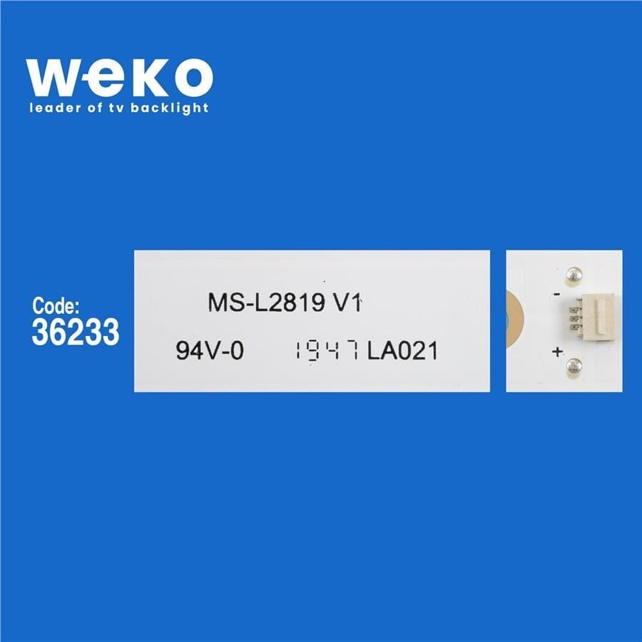 Wkset-6548 36233X12 Ms-L2819 V1 12 Adet Led Bar