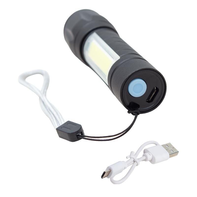 Powermaster Metal Flashlight Power Ledli Şarjlı El Feneri