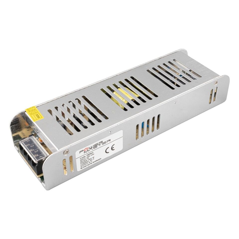 Powermaster PM-13250 12 Volt - 30 Amper Slim Metal Kasa Adaptör