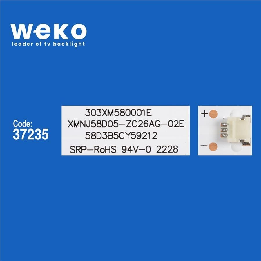 Wkset-6557 37235X10 Xmnj58d05-Zc46ag-02 303Xm580003 10 Adet Led Bar