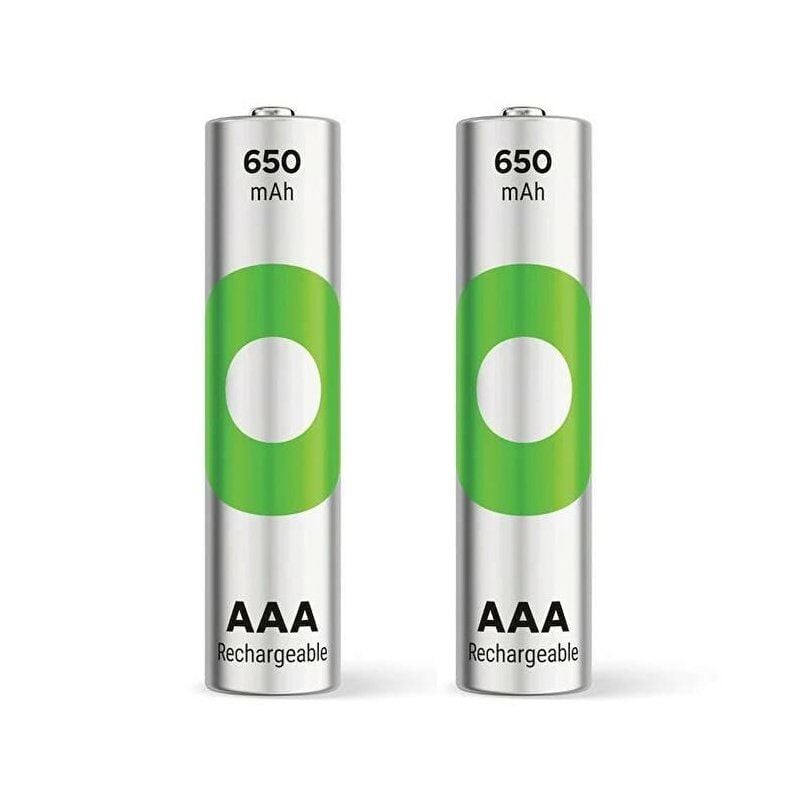 GP Recyko 650 Mah R03 AAA Şarjlı 2'li İnce Kalem Pil