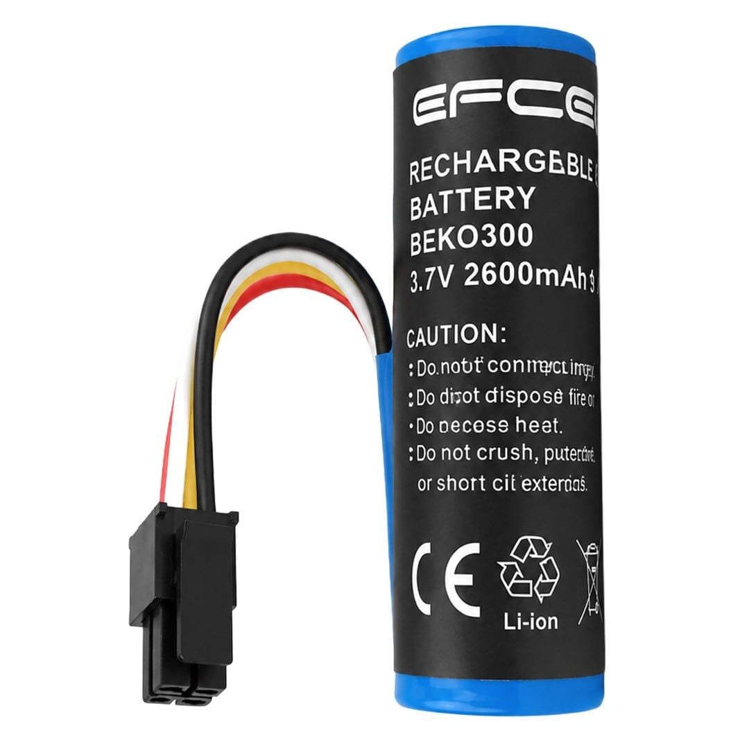 Efcell BEKO 300 TR 3.7V / 3.6V 2600Mah 9.62Wh 4 Pin Soketli Li-Ion Yazar Kasa POS Batarya Pili