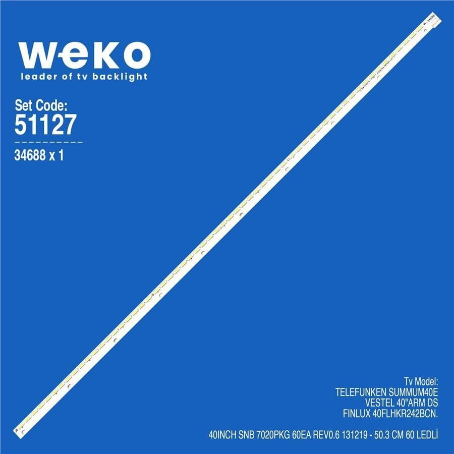 Wkset-6127 34688X1 40Inch Snb 7020Pkg 60Ea Rev0.6 131219 1 Adet Led Bar (60Led)