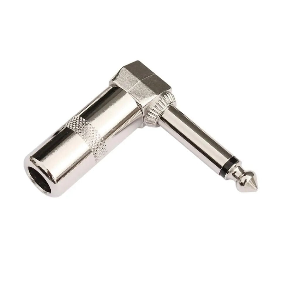Powermaster 6.3 Mm Mono L Tip Metal Gitar Jack