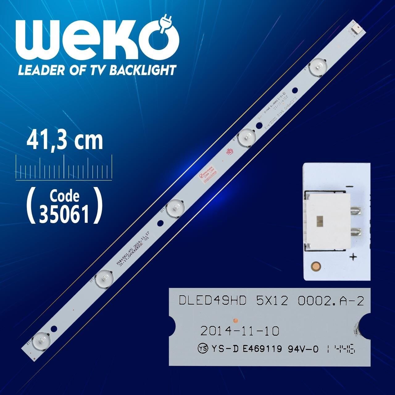DLED49HD 5X12 0002.A-2 - 41.3 CM 5 LEDLİ - WK-405 Tv Led Bar