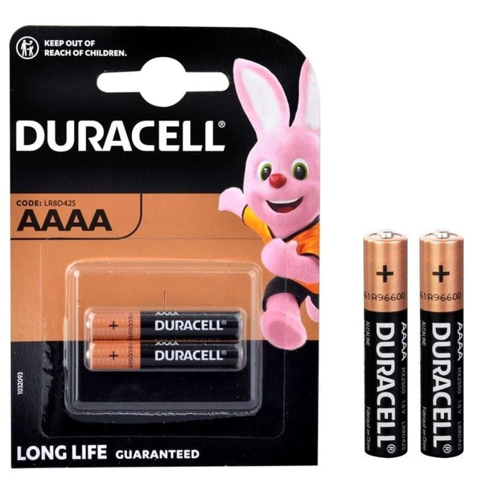 Duracell LR8D425 İncenin İncesi AAAA 1.5V Alkalin 2'Li Pil