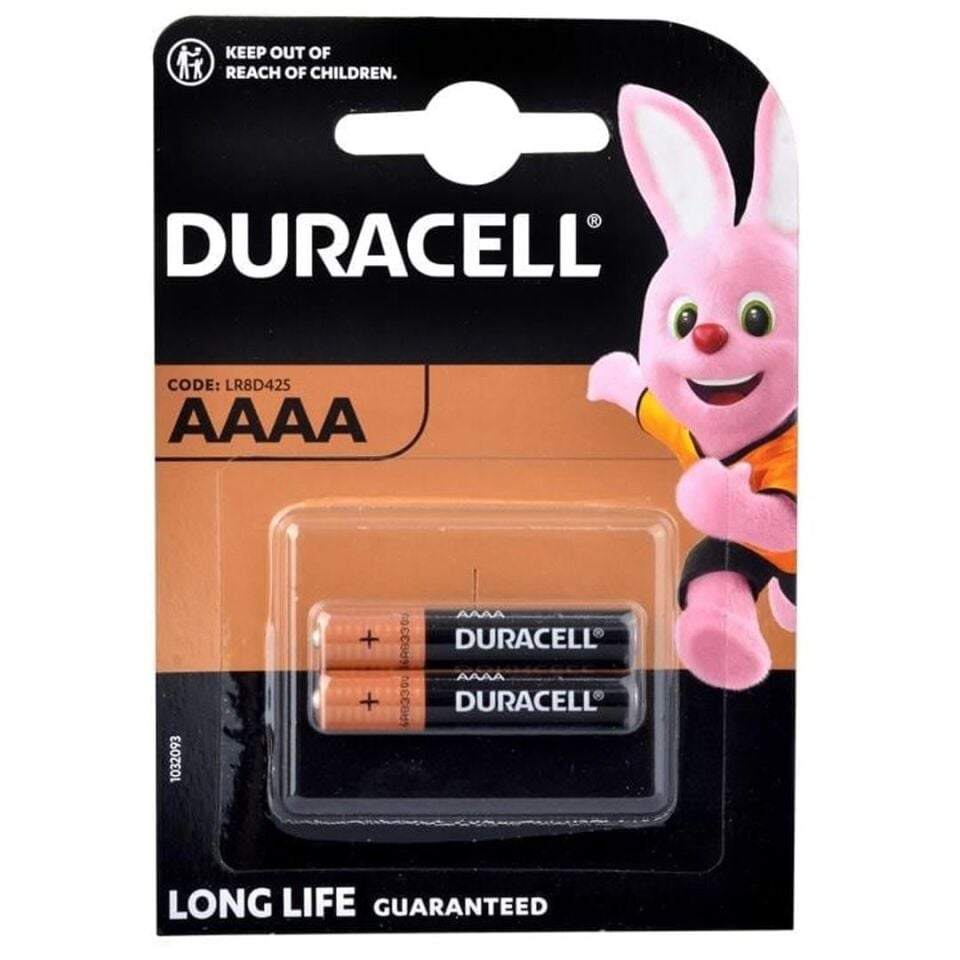 Duracell LR8D425 İncenin İncesi AAAA 1.5V Alkalin 2'Li Pil