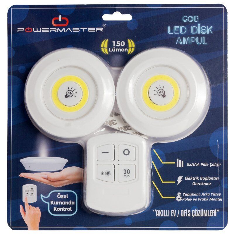 Powermaster PM-18398 Kumandalı Cob Led Kabin Ampul