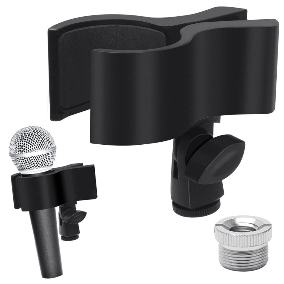 PowerMaster Mikrofon Standı Klipsi Plastik Yaylı 3-6 CM