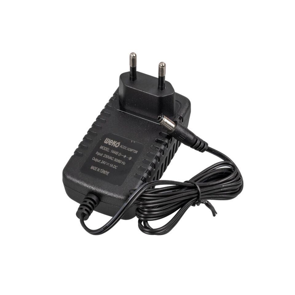 Weko 24 Volt 1 Amper 24 Watt Plastik Kasa Priz Tipi Adaptör
