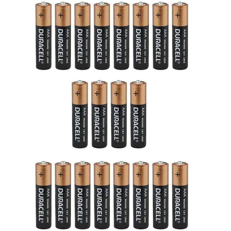Duracell Alkalin 1.5 Volt AAA 20’li İnce Kalem Pil