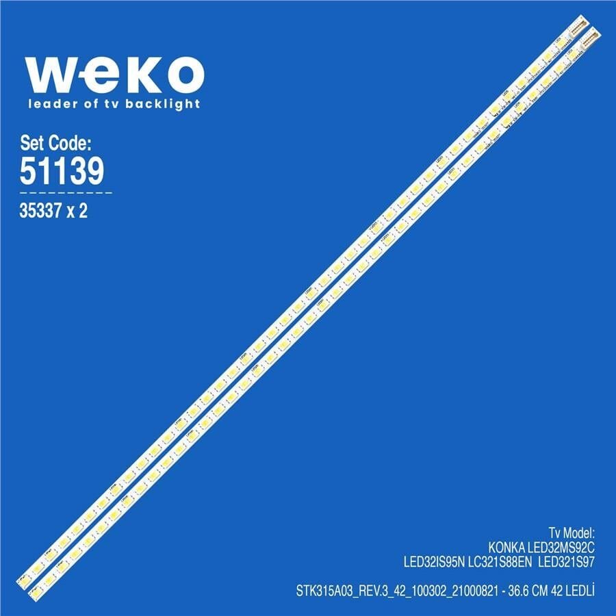 Wkset-6139 35337X2 Stk315a03_Rev.3_42_100302_21000821 2 Adet Led Bar (42Led)