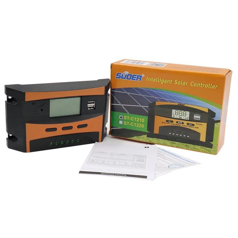 Suoer ST-C1210 12V-24V 10A Digital Otomatik Solar Şarj Regülatörü