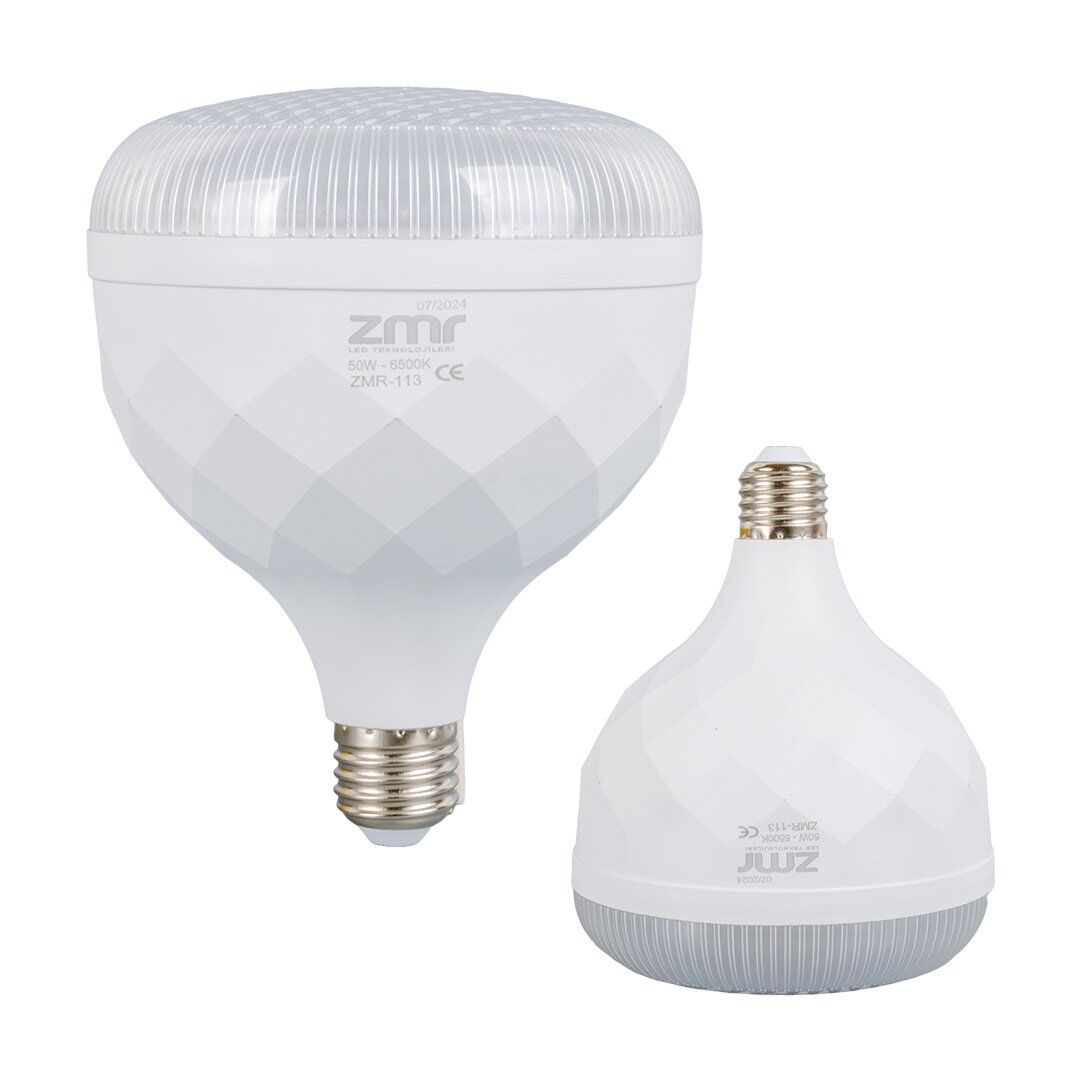 Zmr ZMR-113/B.65 50W E27 6500K Kristal Camlı T-Bulb Beyaz Led Ampul