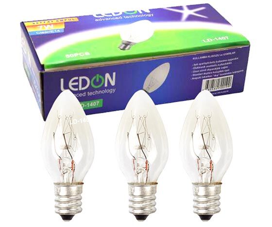Ledon LD-1407 Şeffaf 7W Parfum Ampul (50’lik Kutu)